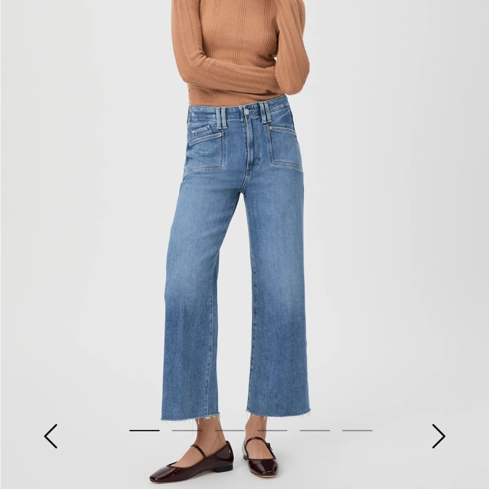PAIGE Light Blue Flare Jeans